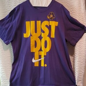 Nike Purple Yellow Just Do It Short Sleeve Tee